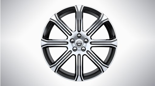 20" 8 radios Black Diamond Cut - 1012